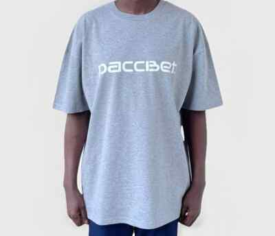 PACCBET X' CARHARTT WIP Script Tee Grey/White XL UK