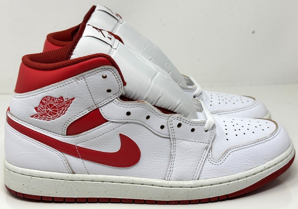 Nike Air Jordan Mid SE Shoes Mens White Lobster Dune Red