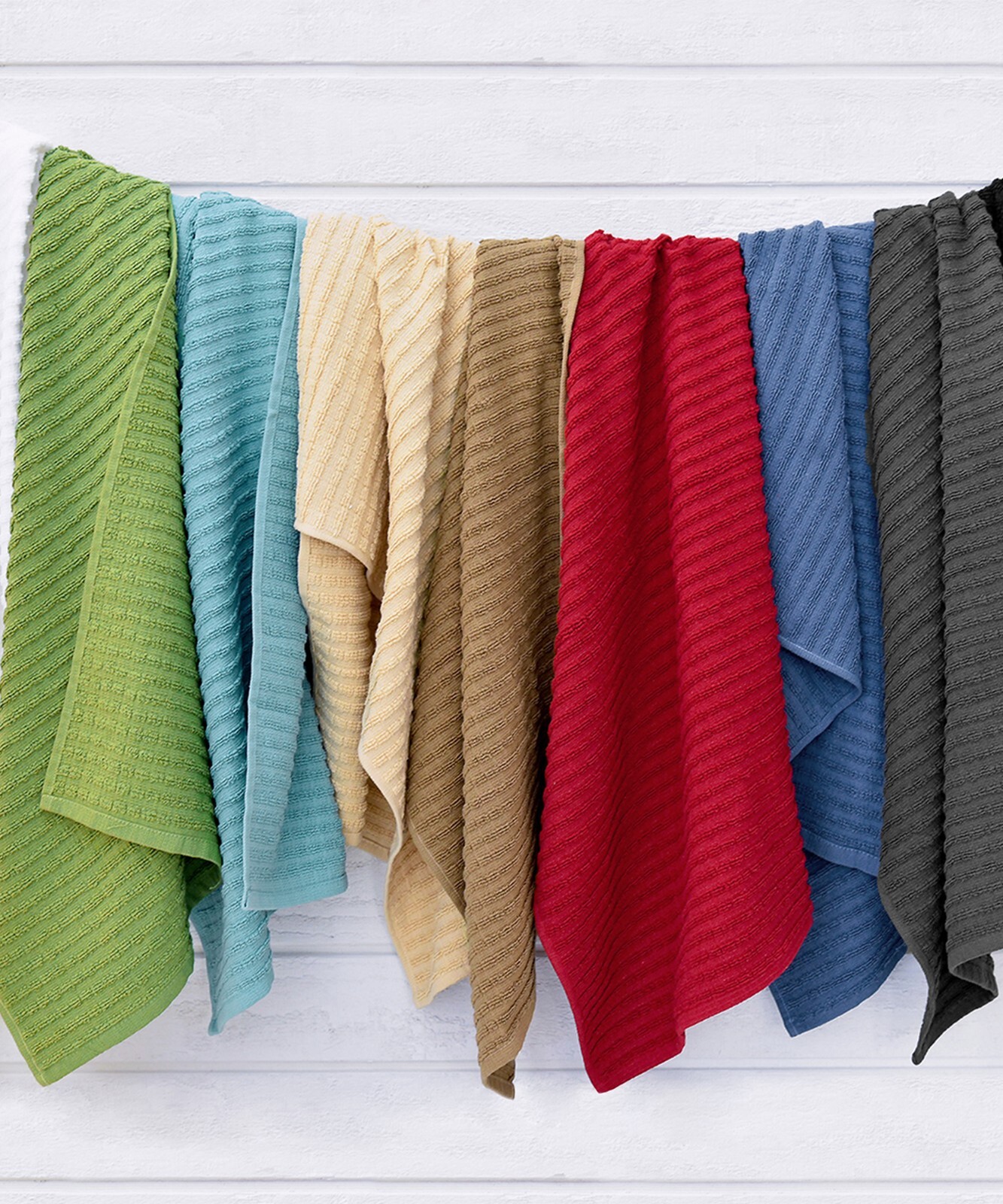 RITZ Royale Solid Kitchen Towels 2-Pack | Luxury Cotton Towels for Kitchen Use