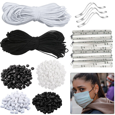 Runde Elastische Kordel Stretch mit Nasenstreifen Kordelverschluss Knebelstopper Set Zum Selbermachen