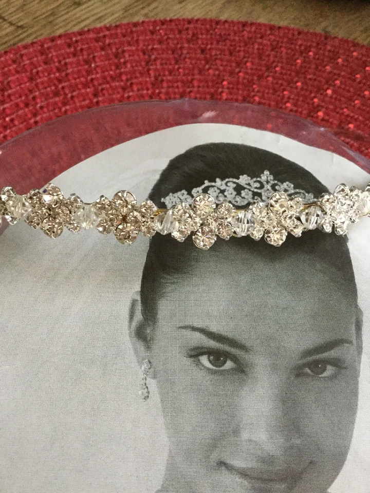 DAVID'S СВАДЕБНАЯ ТИАРА ГОЛОВНОЙ УБОР ОБРУЧ выпускного вечера свадьбы - Изображение 3 из 4