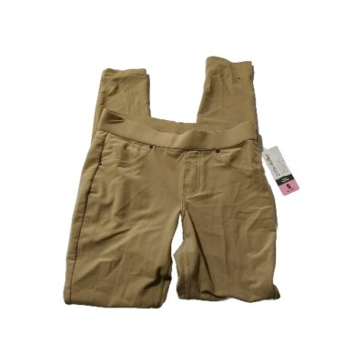 June Daisy Denim Leggings Size L Color Toffee NWT