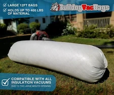 10 BulldogVacBags Multipurpose Insulation Removal Vacuum Bags No-Tear GUARANTEED