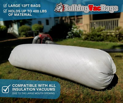 #ad 20 BulldogVacBags Multipurpose Insulation Removal Vacuum Bags No Tear GUARANTEED $235.00