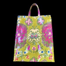 Vintage VALENTINO Garavani RARE PVC Floral Reusable Tote Bag MADE IN ITALY 1999