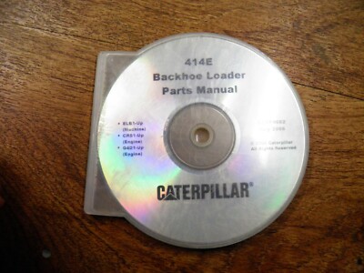 CAT CATERPILLAR 414E BACKHOE LOADER PARTS MANUAL ELB  ON CD