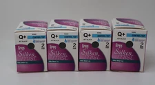 L'eggs Silken Mist Control Top Panty Hose 8 Pair Sheer Jet Black Size Q+ New