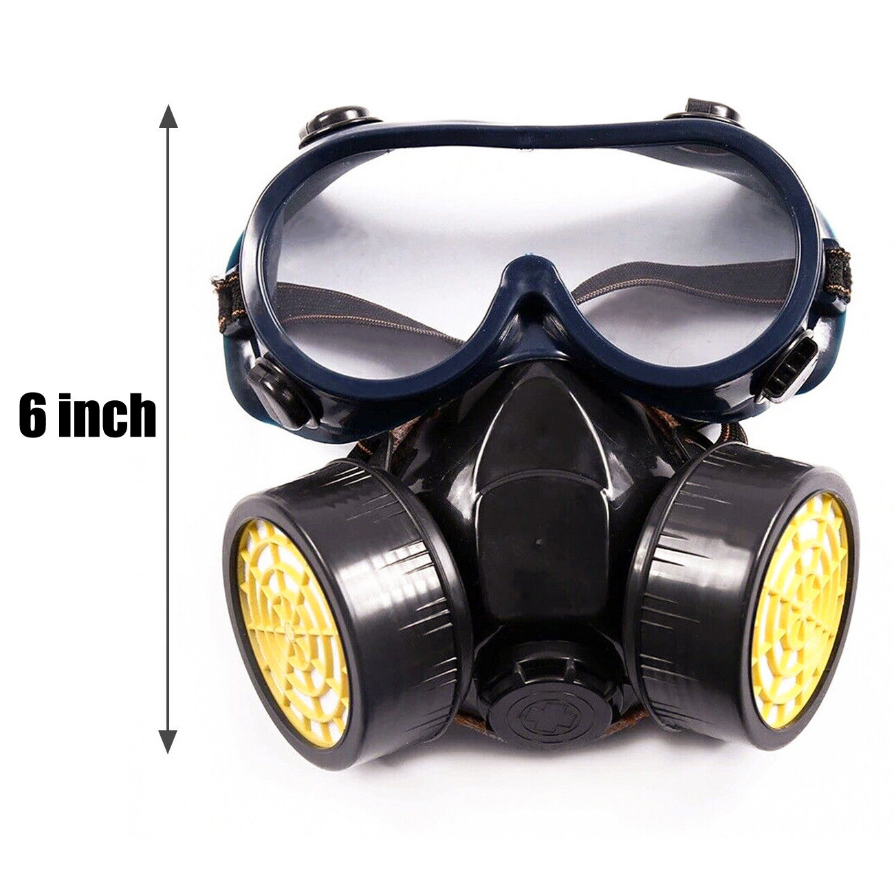 Respirator Emergency Gas Face Mask Safety Chemical Dustproof Filter Eye