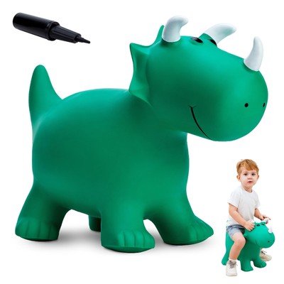 Dinosuar Bouncy Horse Hopper-Jumping Animals Hopping Toys-Inflatable Bouncing...