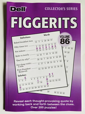 Vol 86 FIGGERITS Penny Press DELL Collectors Series Variety Quote Puzzles word