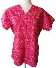 Dakota Scrub Floral Top Women's size L Healthcare