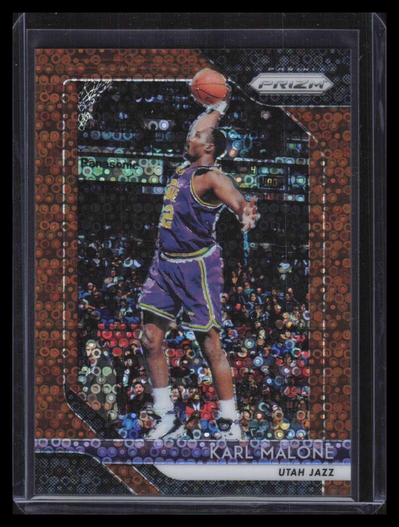2018-19 Panini Prizm Prizms Fast Break Bronze Refractor 75 Karl Malone 4/20