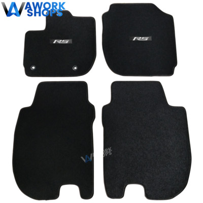 Fits 09-13 Honda Fit 4DR Black Nylon Floor Mats Carpets Non Slip Front