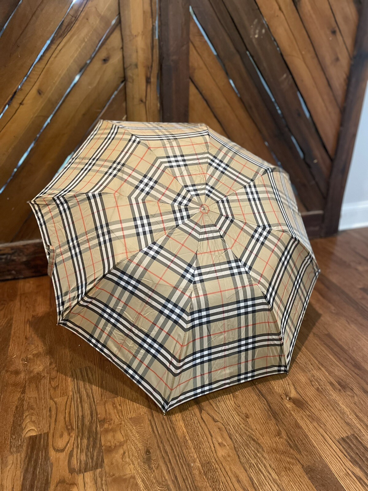 BURBERRY Vintage Signature Nova Checkered Umbrella