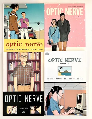 Lot of 4 Optic Nerve Adrian Tomine Issues 3-6 Comic Book Drawn & Quarterly VF+