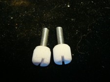 White Thumb Screws with 4mm x .70 Thread