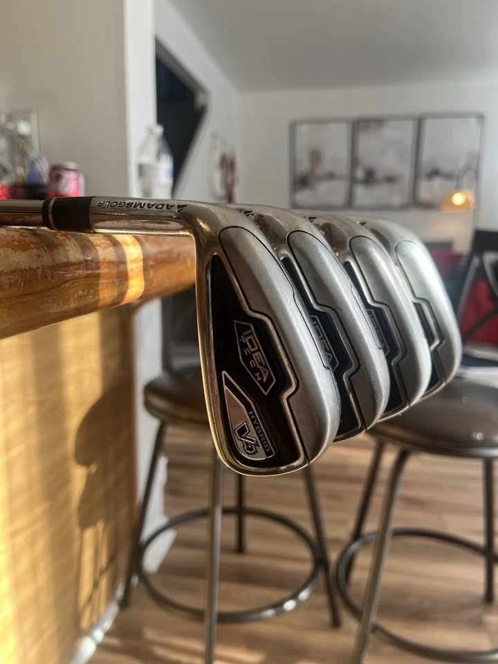 Adams V4 Hybrid Irons 7, 8, 9, PW Club Set, Reg flex (steel) 4 Clubs LEFT HANDED - Image 4 of 4