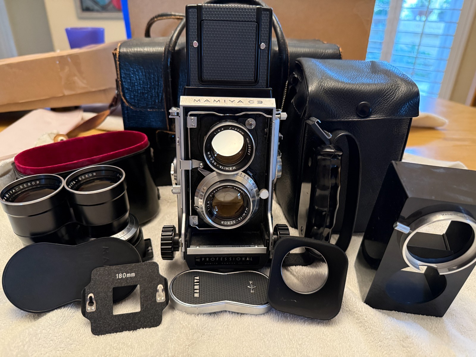 Mamiya C3 Professional w/ Sekor f/80mm 1:2.8 & f/18cm 1:4.5 & more - Film Tested