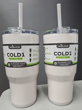 2 X REDUCE Tumbler COLD1 2.0 Stainless Steel 34oz. Cup Sip/Drink/Gulp OG Cotton