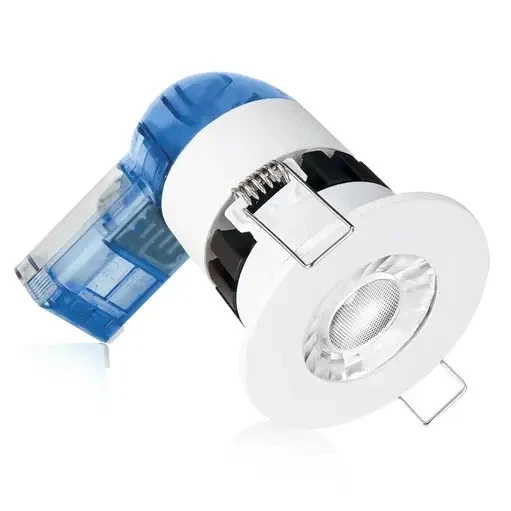 Aurora AU-A6PRO/30 + Bezel 230V 6W LED IP65 Fixed Dimm. Fire Rated Downlight 3K