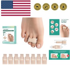 Hammer Toe Straightener - 8 Pack Broken Toe Wraps - Hammer Toe Corrector for ...