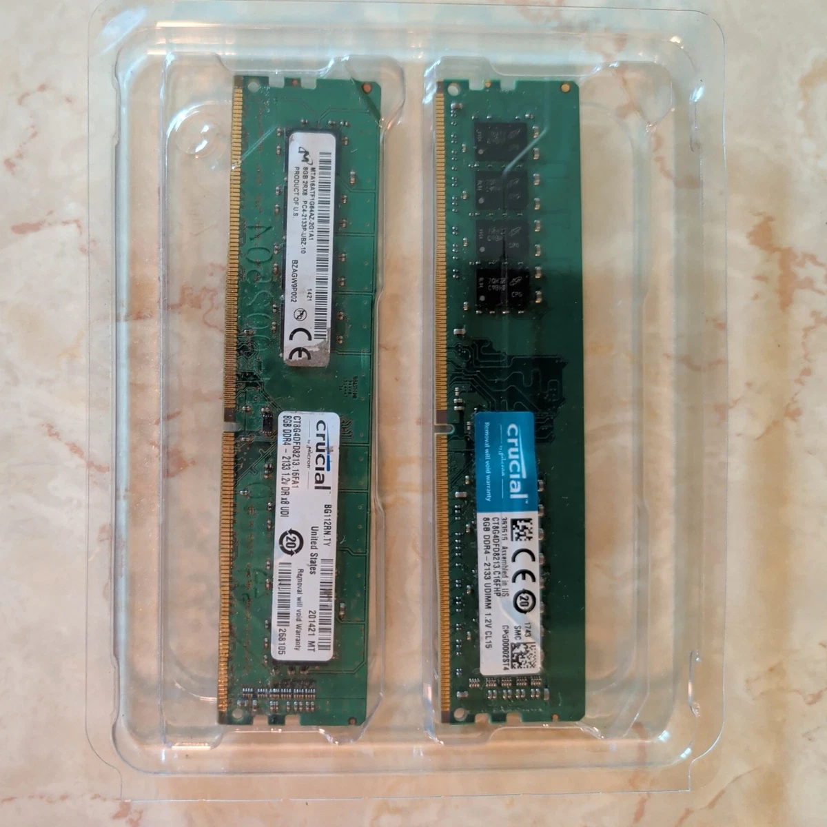 Crucial PC4-17000 (DDR4-2133) Bus Speed Computer RAM 16 GB Total