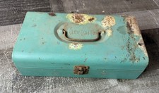 Vintage Propane Torch Kit Green Metal Case Pencil Utility Burner Soldering Tip