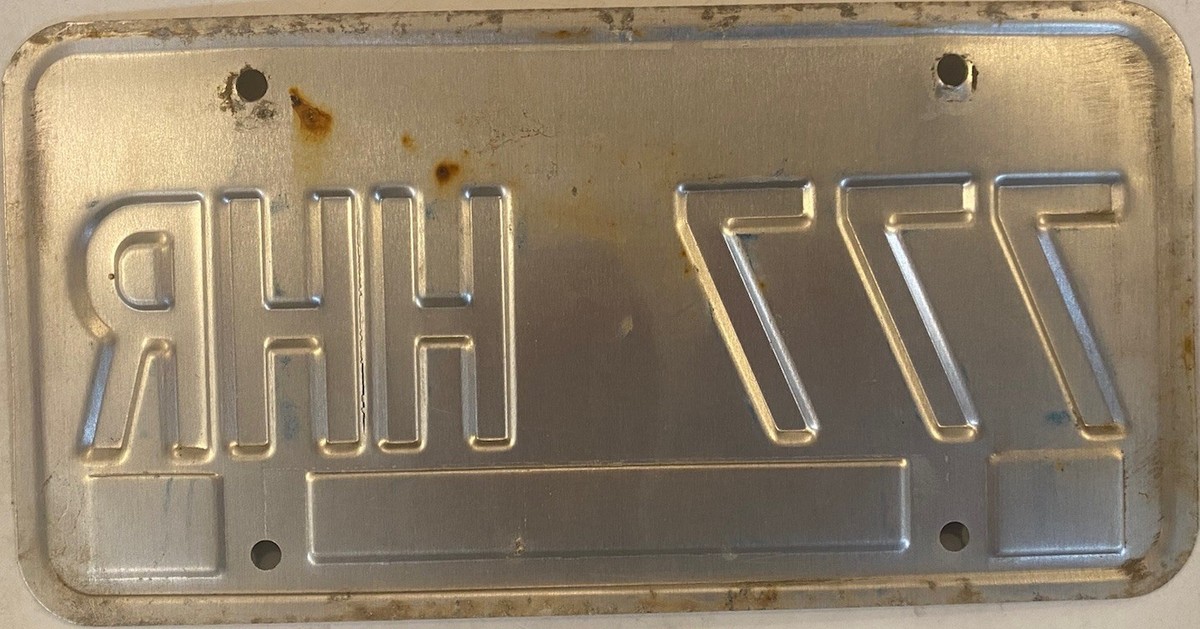 TRIPLE Digit 7 777 license plate 777 HHR repeating Kentucky KY TRIPLE Digit 7 777 license plate 777 HHR repeating Kentucky KY