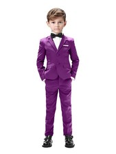 Boys Suits 5 Pieces Formal Suit for Boy Kids Tuxedo Toddler Wedding Ring Bear...