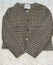 Houndstooth Print- CLASSIC Women s Blazer M