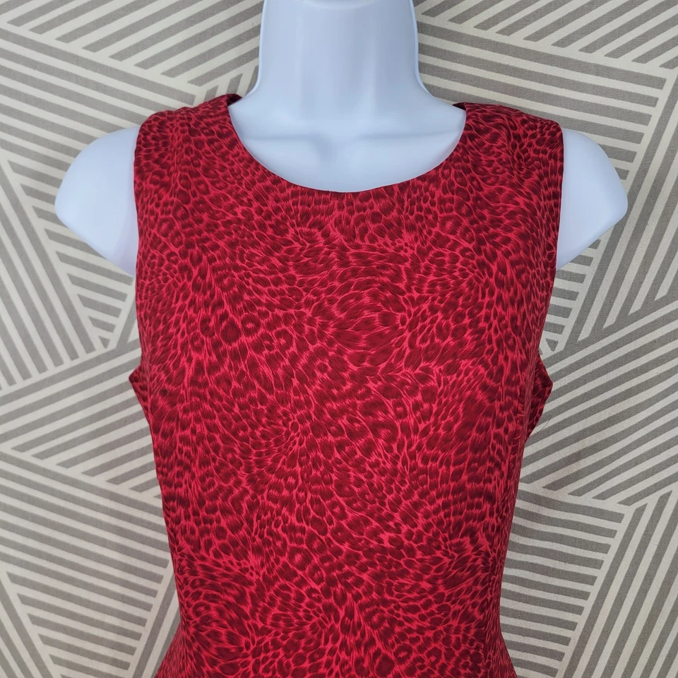 Vestido sin Mangas de Fiesta Vintage Años 90 8 Grunge Alt Elástico Rosa Guepardo Estampado Leopardo  Foto 3 de 4