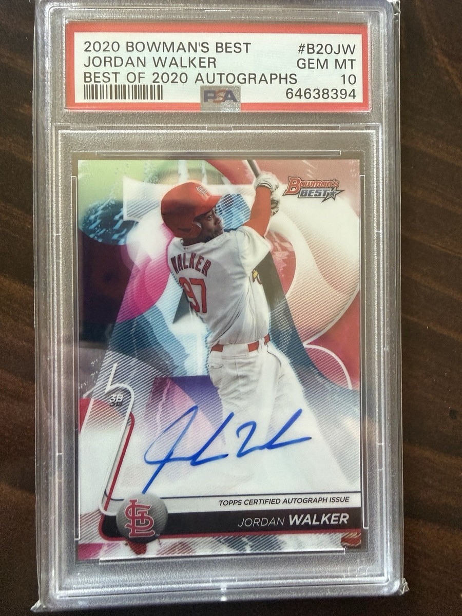 Jordan Walker AUTO 2020 Bowman's Best Autograph PSA 10 Rookie Card