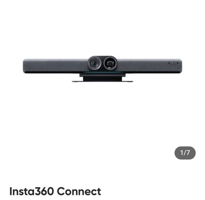 Insta360 Connect Dual-Camera AI Video Bar - Black - Brand New