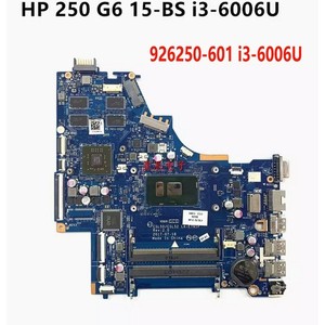 For HP 250 G6 15-BS Laptop Motherboard LA-E791P 926250-601 i3-6006U Tested OK *g