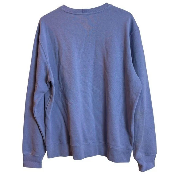 Толстовка Zara текстура нашивка ворота небесно-голубой мужской размер XL расслабленный крой - Изображение 4 из 4