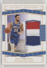 2020-21 Panini National Treasures Treasured Threads Prime 12/25 Ben Simmons r1i
