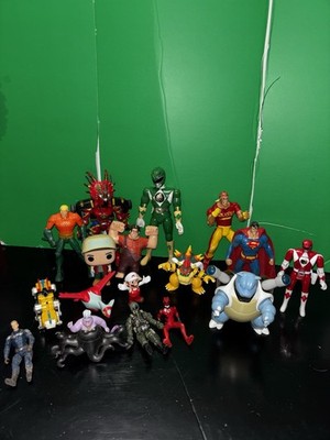DC Power Rangers Pokémon Mixed Lot Action Figures (PLEASE READ THE DESCRIPTION)
