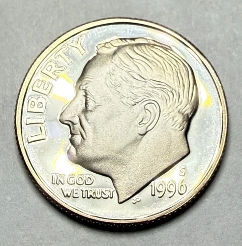 1996-S Roosevelt 90% Silver Dime Proof 10Cent Coin from Silver Proof Set