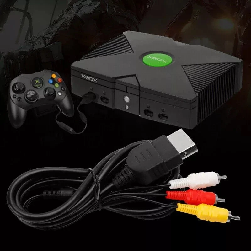 TV AV 3 RCA Cord Audio Video Cable for Microsoft Original/Classic Xbox 1st Gen - Image 3 of 4