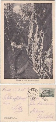 VERNA - AREZZO - SCALE OF THE BOULDER PROMINENT - TRAVEL 1926 -2865-