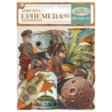 Stamperia A New Beginning Ephemera Assorted Die Cuts Adhesive Scrapbook  Robots
