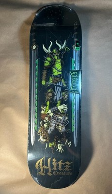 Creature Skateboards Sam Hitz Serrator Skateboard Deck 8.99'' Embossed Art