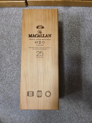 Macallan 25 Year Old Whisky Empty Box - Fine Oak Triple Cask