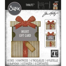 Sizzix Thinlits Die Set  - Gift Card Package, 662417 by: Tim Holtz