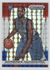 2013-14 Panini Prizm Red White & Blue Mosaic Prizm Shabazz Muhammad #261 0b9