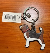 NWT'S Coach Beagle / Dog Keychain / Charm - HTF