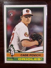 2025 Topps Heritage #219 Cade Povich (RC) - Baltimore Orioles