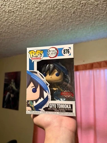 Funko Pop! Vinyl Giyu Tomioka & Inosuke Demon Slayer #876 #875 Flocked Special …