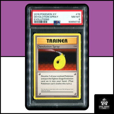 PSA 8 : Devolution Spray : 76/108 : Pokémon TCG : ENG