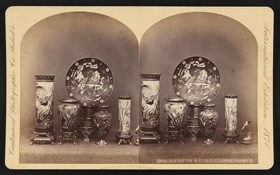 Photo:Elkington & Co.'s cloisonne enamels
